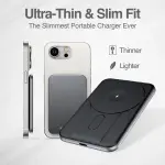 BATERÍA EXTERNA MAGNÉTICA MS5 DE 5000MAH DE ALUMINIO ARGPB1160